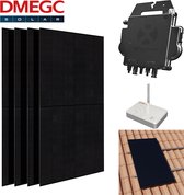 Pakket - 4 stuks DMEGC 370wp - APSystems DS3-L micro omvormers - Schuindak Portrait / ECU-B (tot 4 zonnepanelen - WiFi)