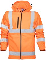 Ardon Hi-Vis Hooded Softshell Jack/Vest-Fluorescerend oranje-L