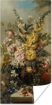 Affiche Grand vase avec fleurs - Maîtres anciens - Peinture - 60x120 cm