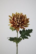 Kunstbloem - Chrysanthemum - topkwaliteit decoratie - 2 stuks - zijden bloem - Roze - 60 cm hoog