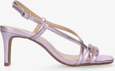 Tango | Ava 3-f metallic pink strap carre mule - covered heel/sole | Maat: 36