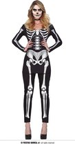 Spook & Skelet Kostuum | Geen Vlees Op De Botten Skelet | Vrouw | Maat 38-40 | Halloween | Verkleedkleding