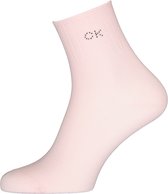 Calvin Klein damessokken Allison (1-pack) - enkelsokken met kristal logo - roze - Maat: ONE SIZE