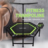 48 "- Fitness Trampoline - Flexibel - Step Board - Stand-Up - Intense Butt en Been Spier Training - In hoogte verstelbare - groen