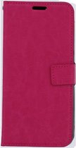 LuxeBass Telefoon Wallet Bookcase voor Oppo A15 ? Portemonnee telefoonhoesje voor Bankpassen ? Hoesje voor Oppo A15 ? Kunstleer ? Siliconen Houder ? Magnetische sluiten- Roze - boo