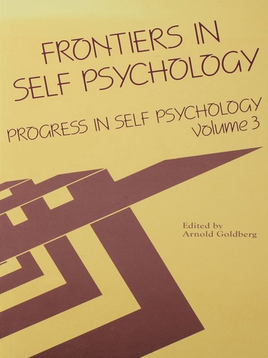 Progress in Self Psychology, V. 3 - cover