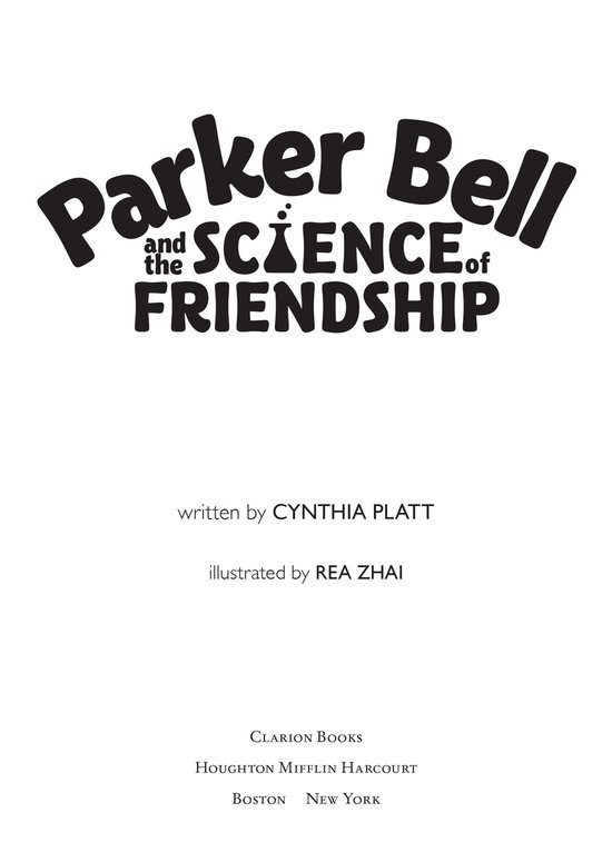 Parker Bell and the Science of Friendship - cover