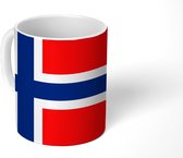 Mok - Afbeelding van de vlag van Noorwegen - 350 ML - Beker