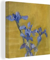 Canvas Schilderij Irissen - Piet Mondriaan - Oude meesters - 90x90 cm - Wanddecoratie