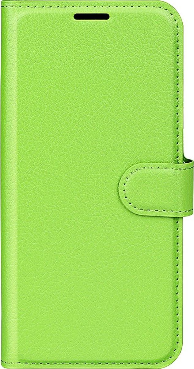 Mobigear Telefoonhoesje geschikt voor Samsung Galaxy M22 Hoesje | Mobigear Classic Bookcase Portemonnee | Pasjeshouder voor 3 Pasjes | Telefoonhoesje voor Pinpas / OV Kaart / Rijbewijs - Groen