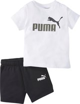 Puma Minicats Tee Short Set 845839-02, voor een jongen, Wit, T-shirt,Shorts, maat: 104