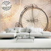 Fotobehang - Vintage bicycles - sepia.