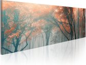 Schilderij - Herfst mist.