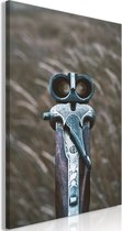 Schilderij - Shotgun (1 Part) Vertical.