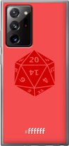 6F hoesje - geschikt voor Samsung Galaxy Note 20 Ultra -  Transparant TPU Case - D20 - Red #ffffff