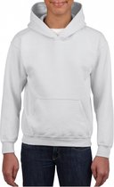 Witte capuchon sweater voor jongens S (116-128)