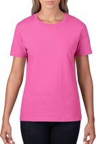Basic ronde hals t-shirt licht roze voor dames - Casual shirts - Dameskleding t-shirt roze L (40/52)