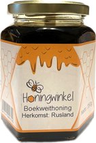 Boekweithoning Rusland - 350g - Honingwinkel - Vloeibare Honing in een Honingpot - Honing uit Rusland