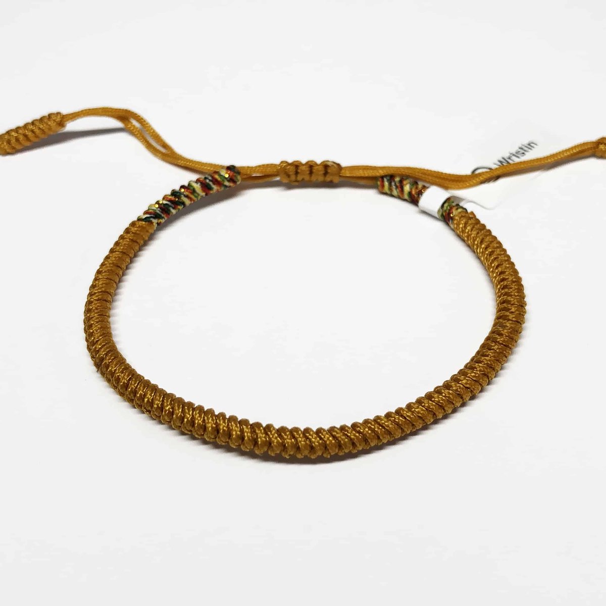 Wristin - Tibetaanse armband uiteinden goud/multi