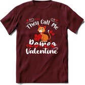 They Call Me Romeo - Valentijn T-Shirt | Grappig Valentijnsdag Cadeautje voor Hem en Haar | Dames - Heren - Unisex | Kleding Cadeau | - Burgundy - S