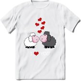 I Love You - Valentijn T-Shirt | Grappig Valentijnsdag Cadeautje voor Hem en Haar | Dames - Heren - Unisex | Kleding Cadeau | - Wit - M