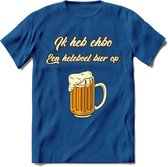 Ik Heb EHBO T-Shirt | Bier Kleding | Feest | Drank | Grappig Verjaardag Cadeau | - Donker Blauw - L