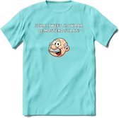 Weet jij waar de mosterd staat T-Shirt | Grappig Abraham 50 Jaar Verjaardag Kleding Cadeau | Dames – Heren - Licht Blauw - M