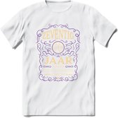 70 Jaar Legendarisch Gerijpt T-Shirt | Paars - Ivoor | Grappig Verjaardag en Feest Cadeau Shirt | Dames - Heren - Unisex | Tshirt Kleding Kado | - Wit - M