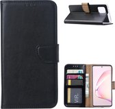 LuxeBass Hoesje geschikt voor Samsung Galaxy Note 10 Lite - Bookcase Zwart - portemonnee hoesje - telefoonhoes - gsm hoes - telefoonhoesjes
