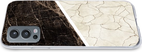 OnePlus Nord 2 5G - Marbre - Structure - Abstrait - Coque en Siliconen
