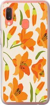 Coque Samsung Galaxy A20e - Fleurs - Lys - Motifs - Siliconen