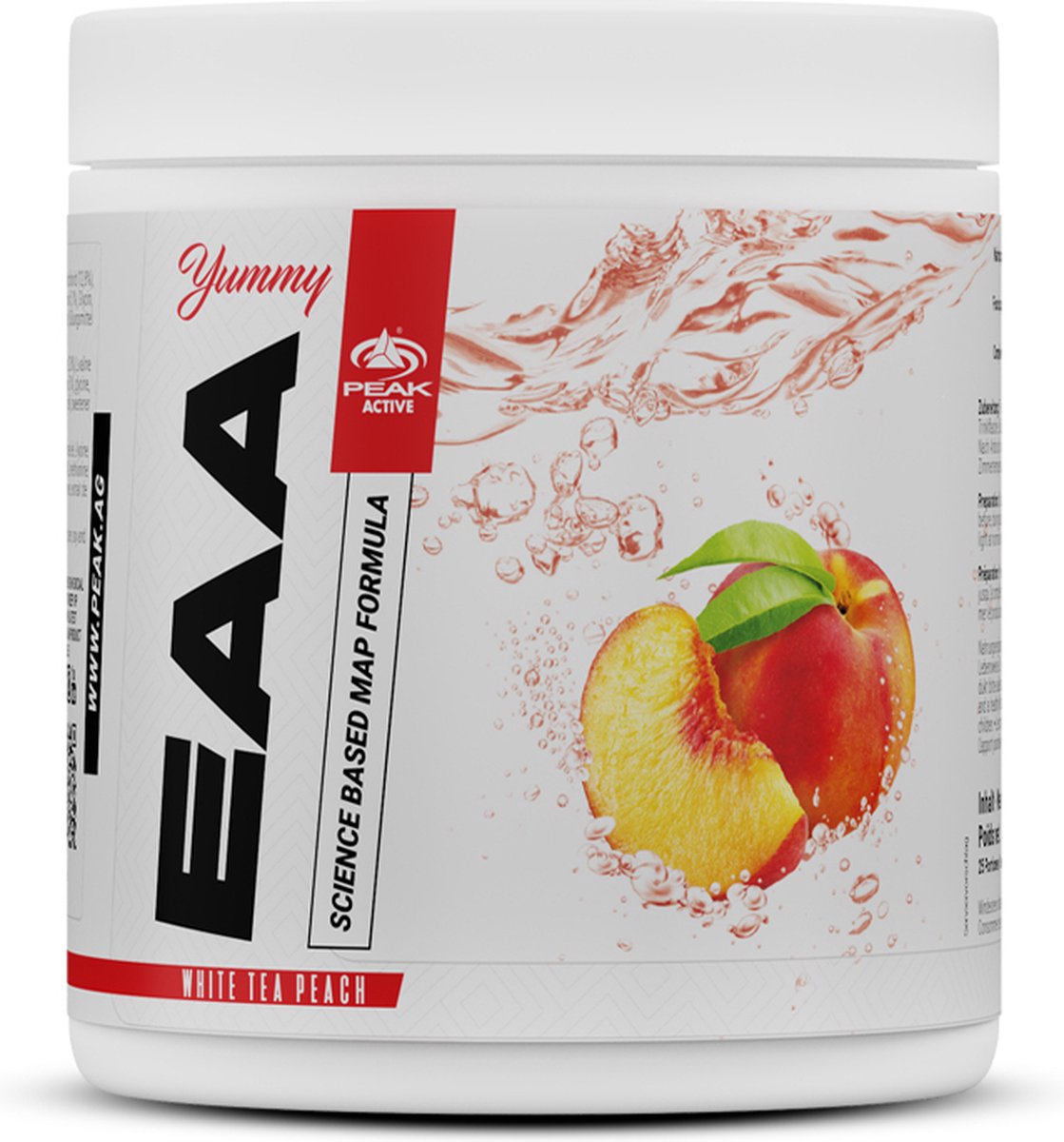 Goedkoopste Peak Yummy EAA (400g) White Tea Peach - Aminozuren - EAA