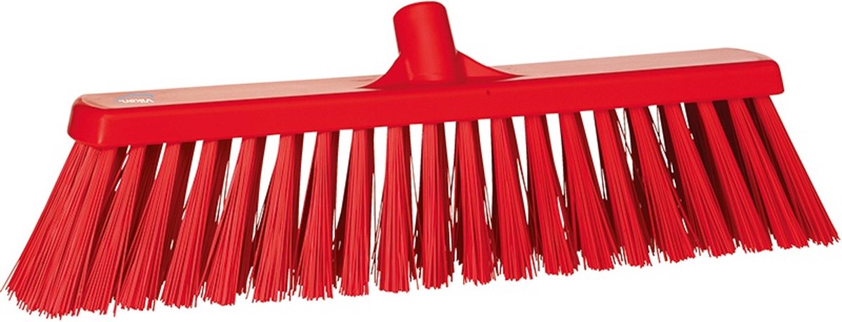 Harde brede bezem | Vikan | Food | Hygiëne | Rood