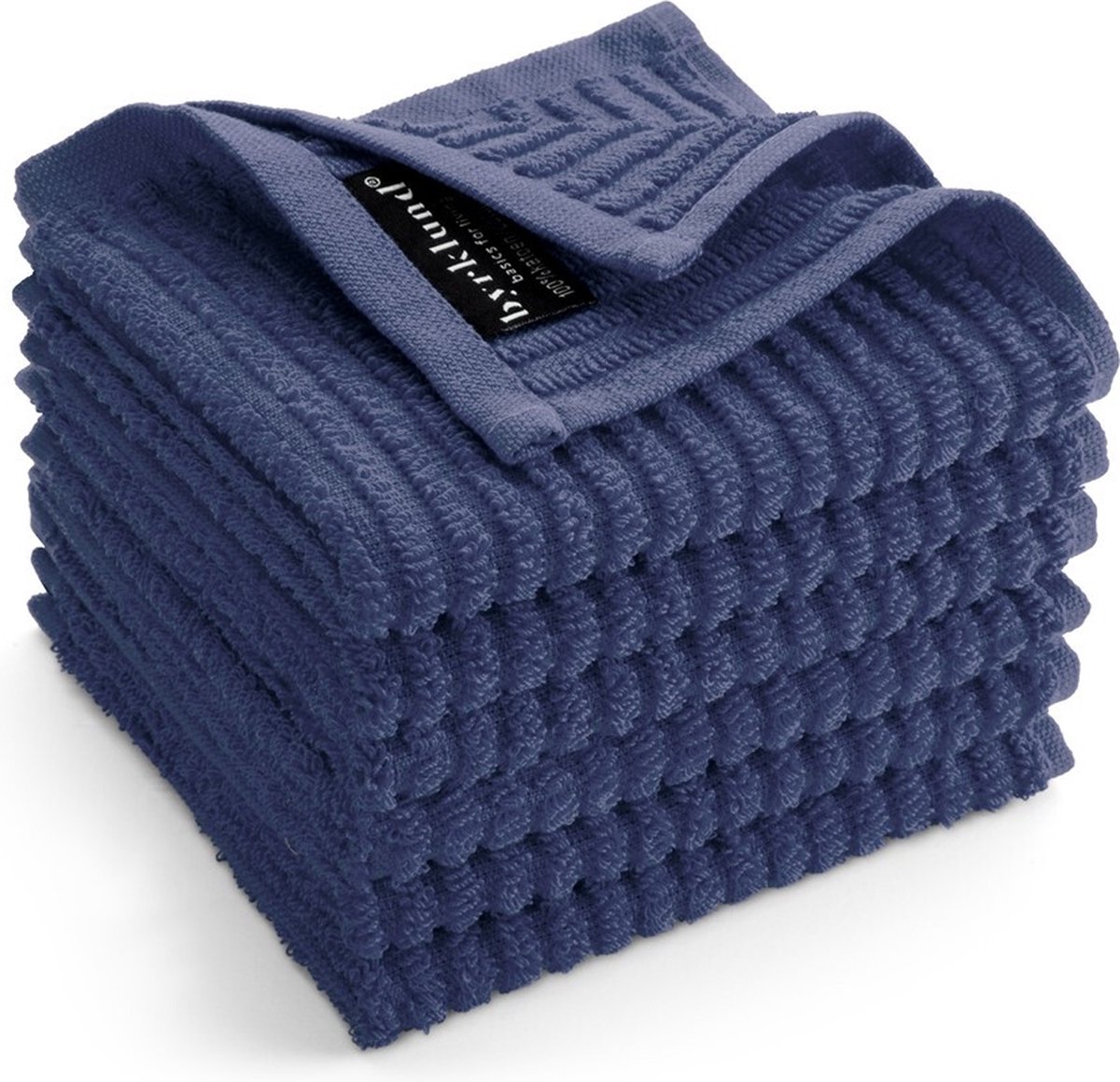 Byrklund Vaatdoek Katoen - Clean & Shiny - 6x 30x30 - Blauw