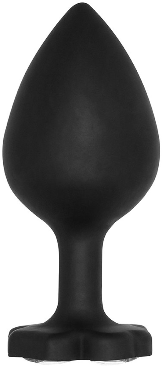 Large Lucky Diamond Butt Plug - Black