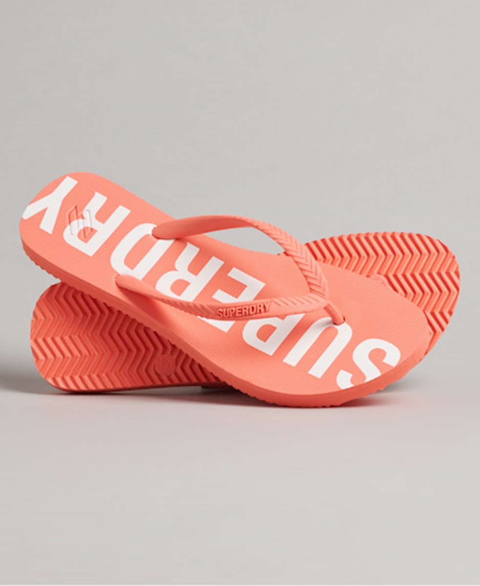 Superdry Dames Code Essential teenslippers Koraal