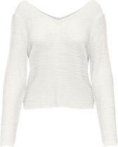 Only Trui Onlsunny L/s V-neck Pullover Knt 15254284 Cloud Dancer Dames Maat - L