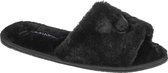 Calvin Klein Slipper Sandal Fur HW0HW00634-BAX, Vrouwen, Zwart, Pantoffels, maat: 40