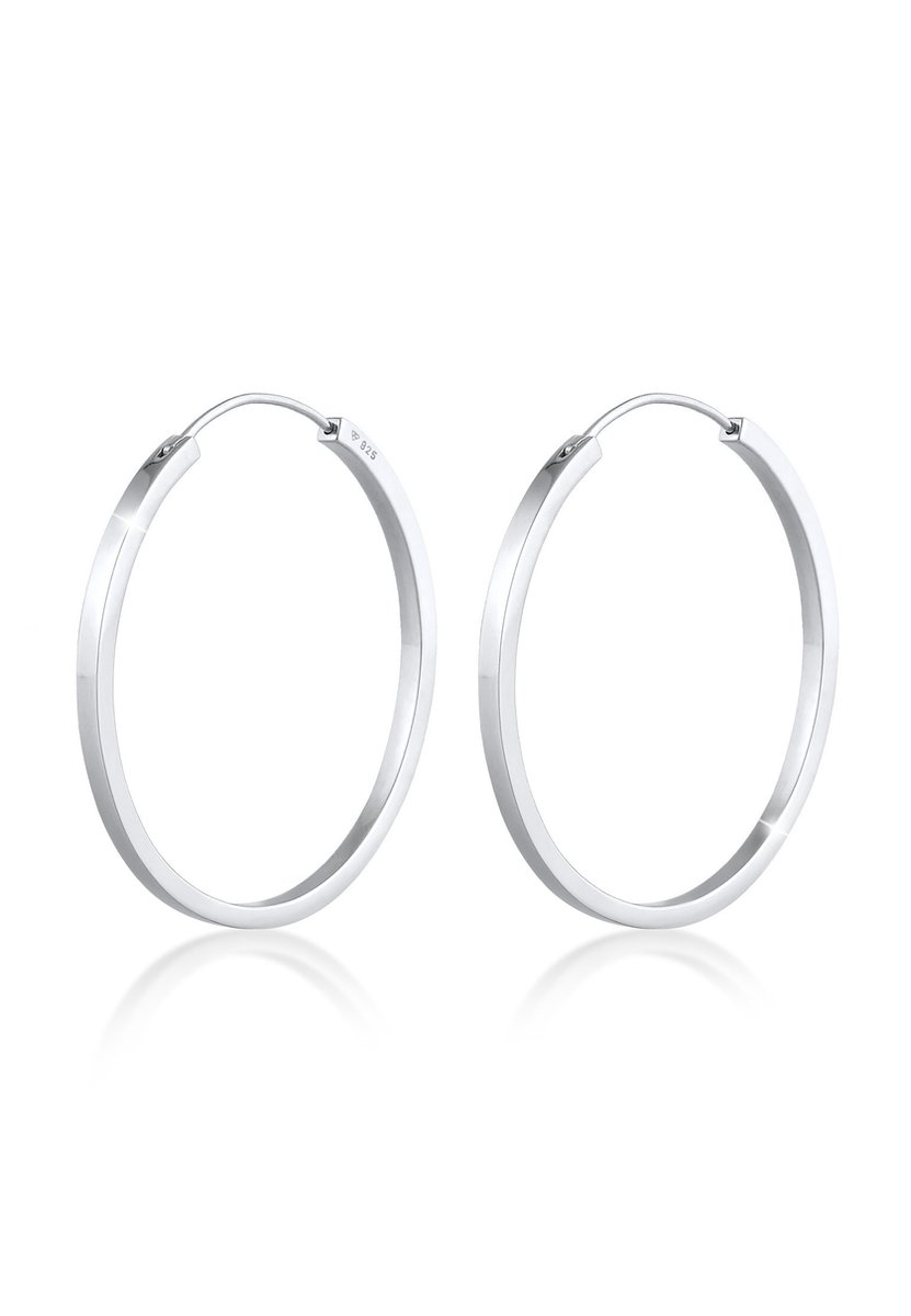 Elli PREMIUM Dames Oorbellen Ladies Creoles Elli Blogger Trend in 925 Sterling Silver