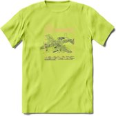 A-10 Warthog Vliegtuig T-Shirt | Unisex leger Kleding | Dames - Heren Straaljager shirt | Army F16 | Grappig bouwpakket Cadeau | - Groen - L