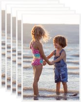 Fotolijsten 5 st voor wand of tafel 28x35 cm MDF wit