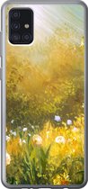 Geschikt voor Samsung Galaxy A52 5G hoesje - Bloemen - Zomer - Aquarel - Siliconen Telefoonhoesje
