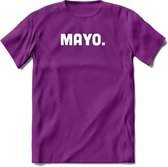 Mayo - Snack T-Shirt | Grappig Verjaardag Kleding Cadeau | Eten En Snoep Shirt | Dames - Heren - Unisex Tshirt | - Paars - L