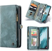 Caseme Samsung S22 Ultra hoesje - Vintage Portemonnee Blauw