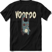 Voodoo pop T-Shirt Grappig | Halloween Kleding Kado Heren / Dames | Animal Skateboard Cadeau shirt - Zwart - L