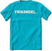 Frikandel - Snack T-Shirt | Grappig Verjaardag Kleding Cadeau | Eten En Snoep Shirt | Dames - Heren - Unisex Tshirt | - Blauw - 3XL