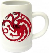 Game of Thrones - Verre à bière - Blanc - Céramique - Targaryen