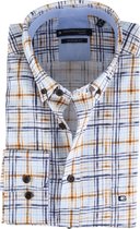 Giordano - Overhemd Ivy Ruit Geel - XXL - Heren - Modern-fit