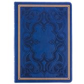 Victoria's Journals - Notitieboek A5 - Old Book Journal - Vintage - Premium Vegan Leer Hardcover - 320 Pagina's Premium Papier (Blauw)