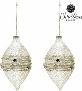 LuxuryLiving - Kerstballen - Kristal - Gouden - Pack 3 uds